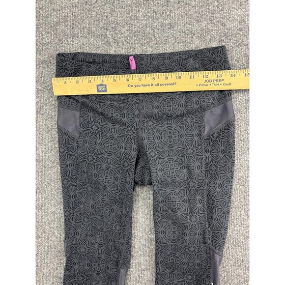 Athleta Capri Leggings Womens Small Gray High Rise Patterned Crop Yoga Pants - Picture 3 of 6